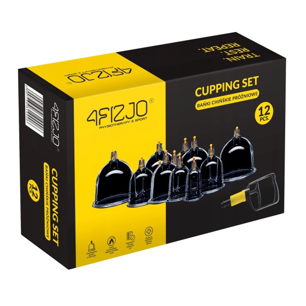 Масажні банки Fizio, 12 шт