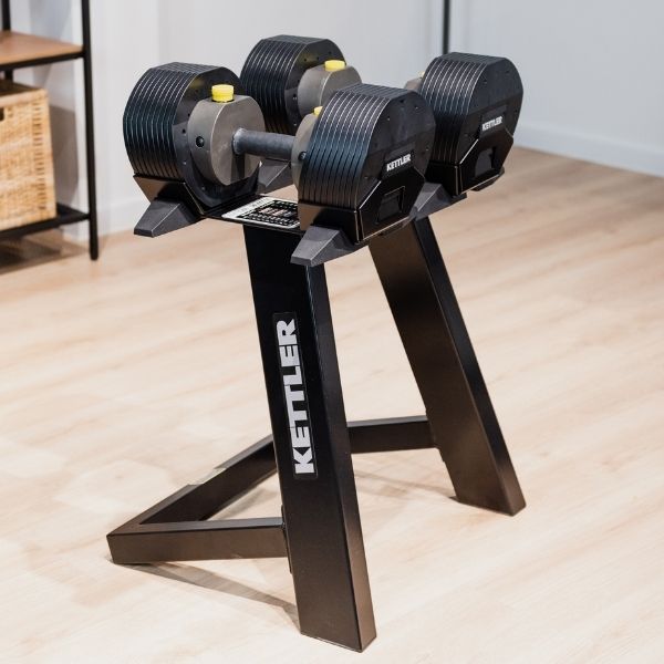 Гантель регульована VARIO DUMBBELLS SELECT 55 (2х24,9 кг) + стійка Kettler