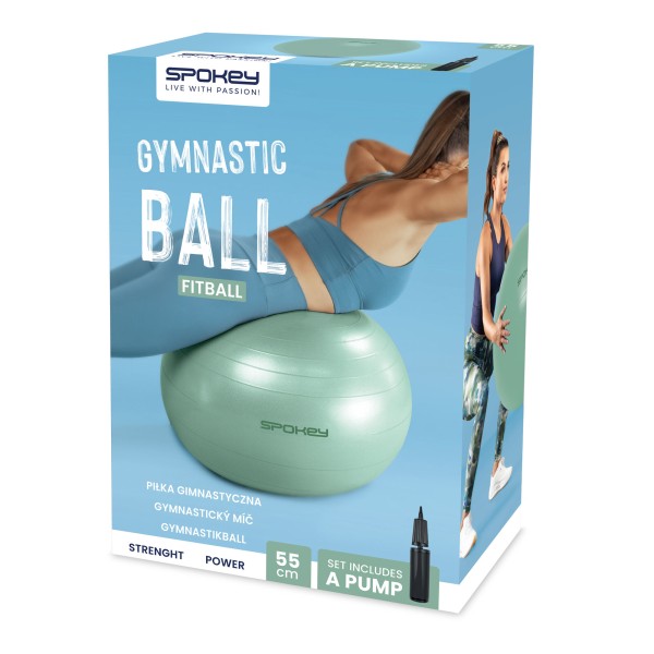 Гімнастичний м’яч Spokey FITBALL 65 см, зелений