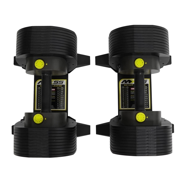 Гантелі регульовані MX SELECT MX55 DUMBBELL 4,5 - 24,9 KG 2шт. + Стійки