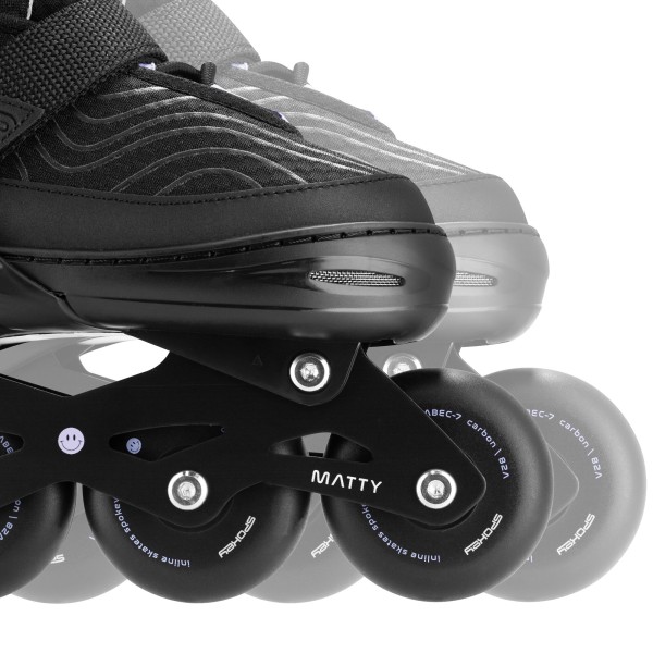 Ролики Spokey MATTY 35-38, чорно-фіолетовий