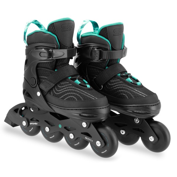 Ролики Spokey MATTY 35-38, чорно-зелений