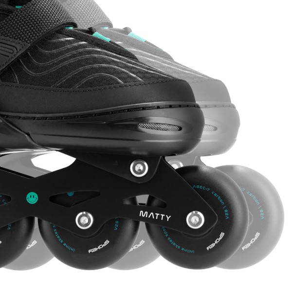 Ролики Spokey MATTY 39-42, чорно-зелений