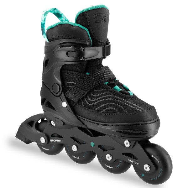 Ролики Spokey MATTY 39-42, чорно-зелений