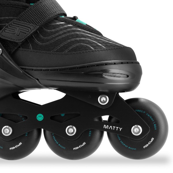 Ролики Spokey MATTY 39-42, чорно-зелений