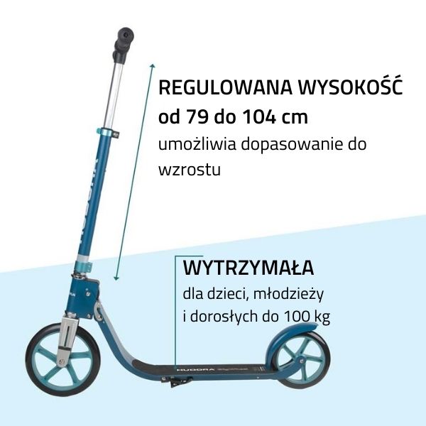 Самокат Hudora BigWheel 215 Блакитний