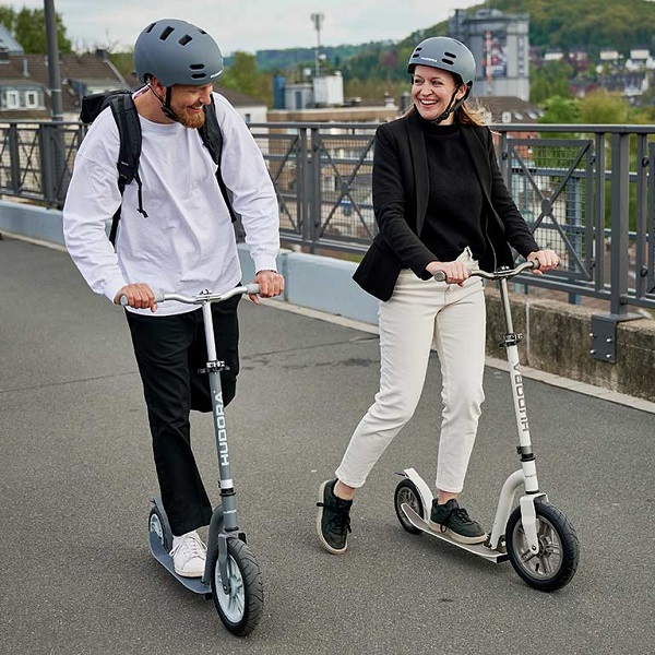 Самокат Hudora BigWheel Air All Paths 280 сірий