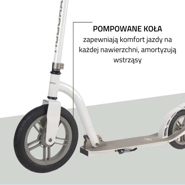 Самокат Hudora BigWheel Air All Paths 280 білий