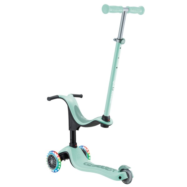 Дитячий самокат 3в1 Globber Go Up Sporty Lights м'ятний (452-706-4-S)
