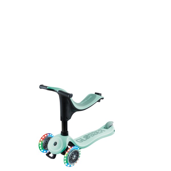 Дитячий самокат 3в1 Globber Go Up Sporty Lights м'ятний (452-706-4-S)