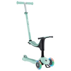 Дитячий самокат 3в1 Globber Go Up Sporty Lights м'ятний