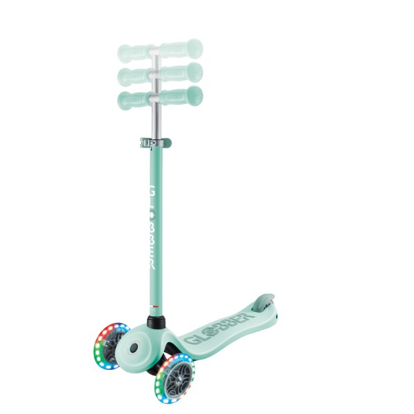 Дитячий самокат 3в1 Globber Go Up Sporty Lights м'ятний (452-706-4-S)