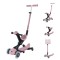 Дитячий самокат 3в1 з сидінням Globber Go Up Deluxe Lights Ecologic 360, пастельно-рожевий (697-510)
