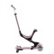 Дитячий самокат 3в1 з сидінням Globber Go Up Deluxe Lights Ecologic 360, пастельно-рожевий (697-510)