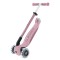 Дитячий самокат 3в1 з сидінням Globber Go Up Deluxe Lights Ecologic 360, пастельно-рожевий (697-510)