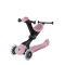 Дитячий самокат 3в1 з сидінням Globber Go Up Deluxe Lights Ecologic 360, пастельно-рожевий (697-510)