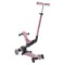 Дитячий самокат 3в1 з сидінням Globber Go Up Deluxe Lights Ecologic 360, пастельно-рожевий (697-510)
