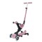 Дитячий самокат 3в1 з сидінням Globber Go Up Deluxe Lights Ecologic 360, пастельно-рожевий (697-510)