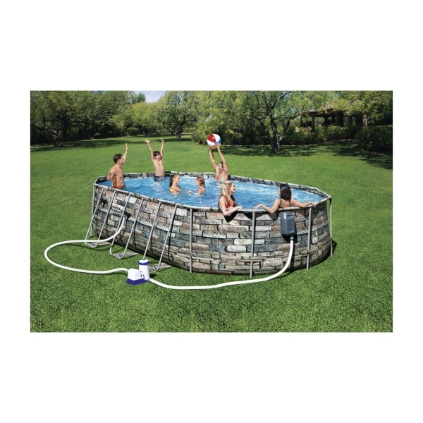 Басейн Bestway Power Steel Swim 610x366x122см