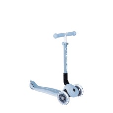 Триколісний самокат 2-6 років Globber Junior Foldable Lights Ecologic Pastel Blue (692-501)