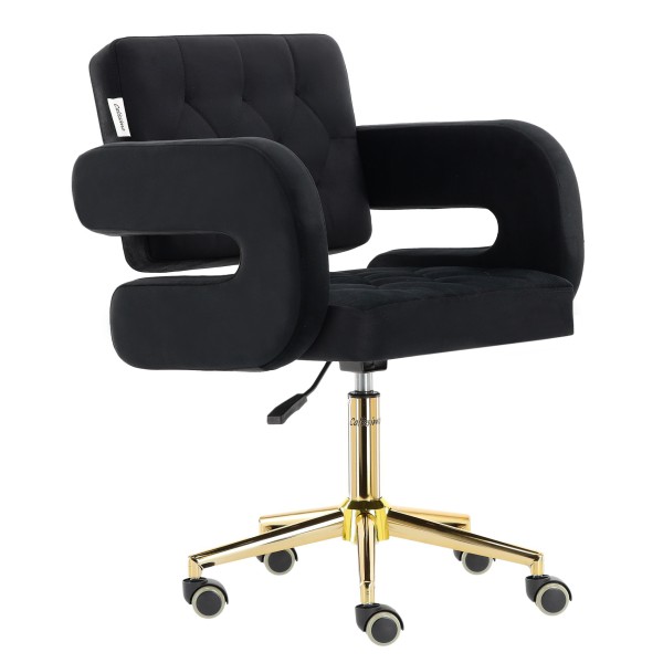 Стілець для перукаря Calissimo Amalfi, чорний