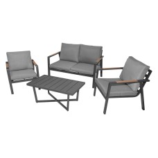 Набір садових меблів Industrial Frame 4в1 сірий