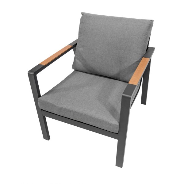 Набір садових меблів Industrial Frame 4в1 сірий