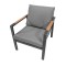 Набір садових меблів Industrial Frame 4в1 сірий