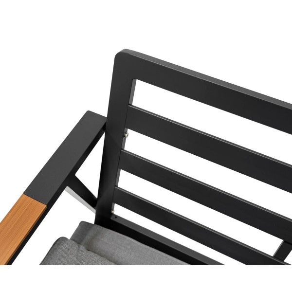 Набір садових меблів Industrial Frame 4в1 сірий