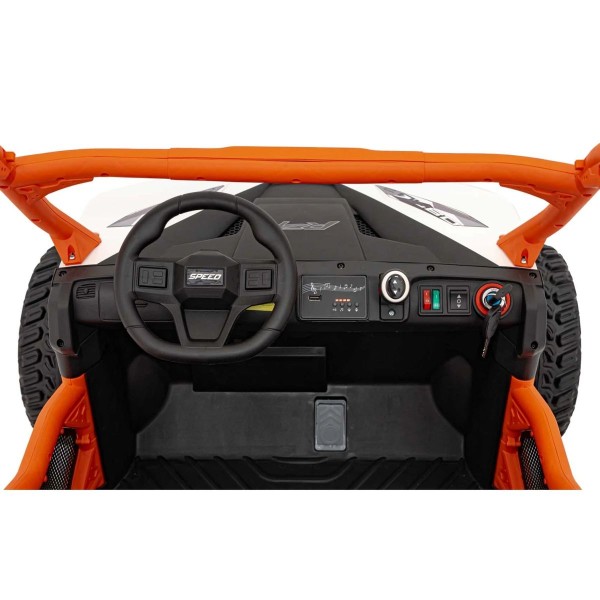 Баггі акумуляторний Ramiz Farmer Truck UTV Racing білий