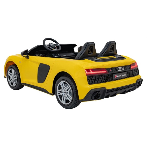 Автомобіль акумуляторний Ramiz Audi Spyder R8 LIFT жовтий