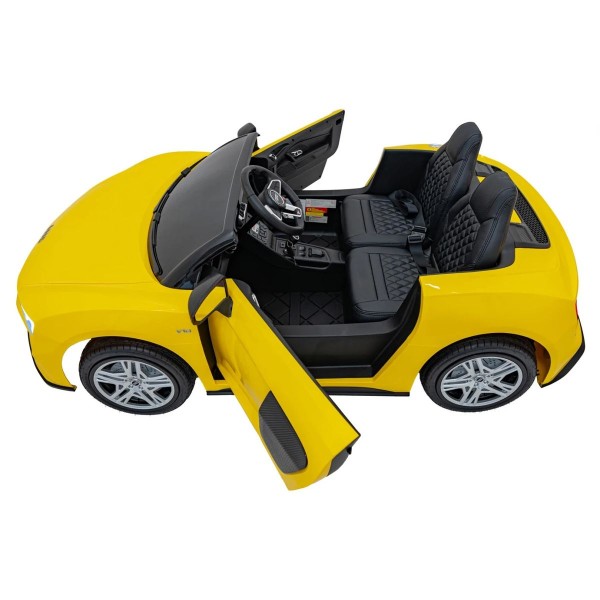 Автомобіль акумуляторний Ramiz Audi Spyder R8 LIFT жовтий