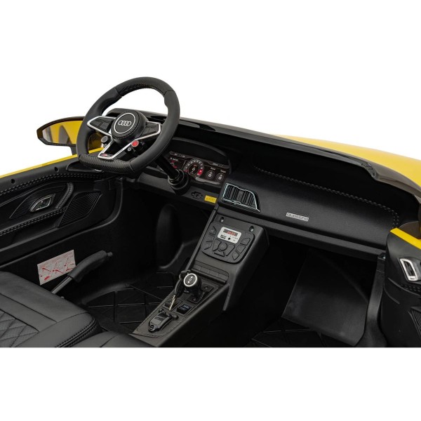 Автомобіль акумуляторний Ramiz Audi Spyder R8 LIFT жовтий