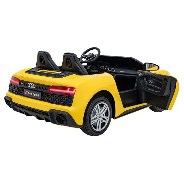 Автомобіль акумуляторний Ramiz Audi Spyder R8 LIFT жовтий
