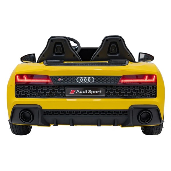 Автомобіль акумуляторний Ramiz Audi Spyder R8 LIFT жовтий