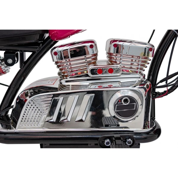 Мотоцикл акумуляторний Ramiz Chopper Warrior рожевий