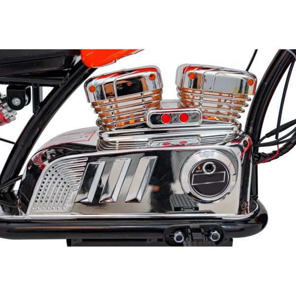 Мотоцикл акумуляторний Ramiz Chopper Warrior оранжевий