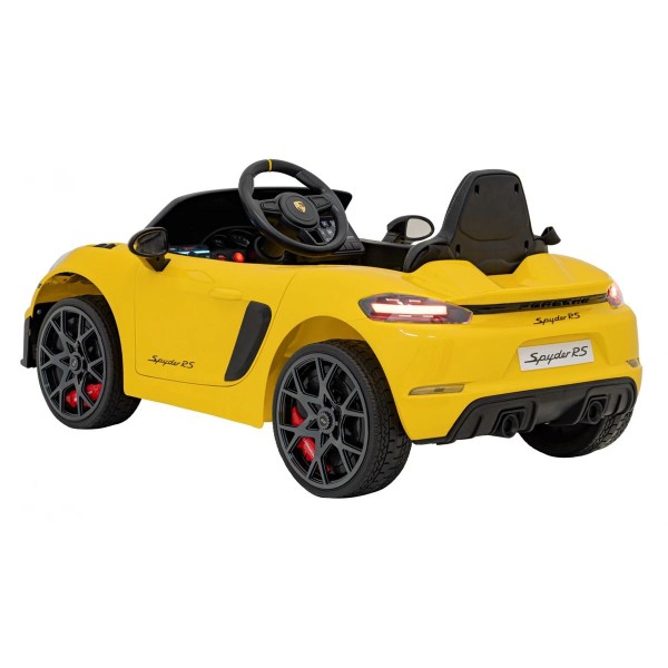 Автомобіль на акумуляторі Ramiz Porsche Spyder RS 718 жовтий