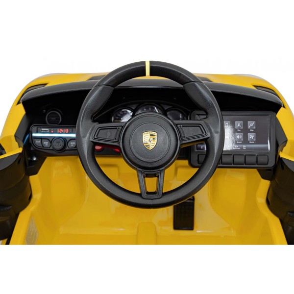 Автомобіль на акумуляторі Ramiz Porsche Spyder RS 718 жовтий