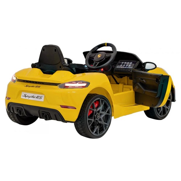 Автомобіль на акумуляторі Ramiz Porsche Spyder RS 718 жовтий