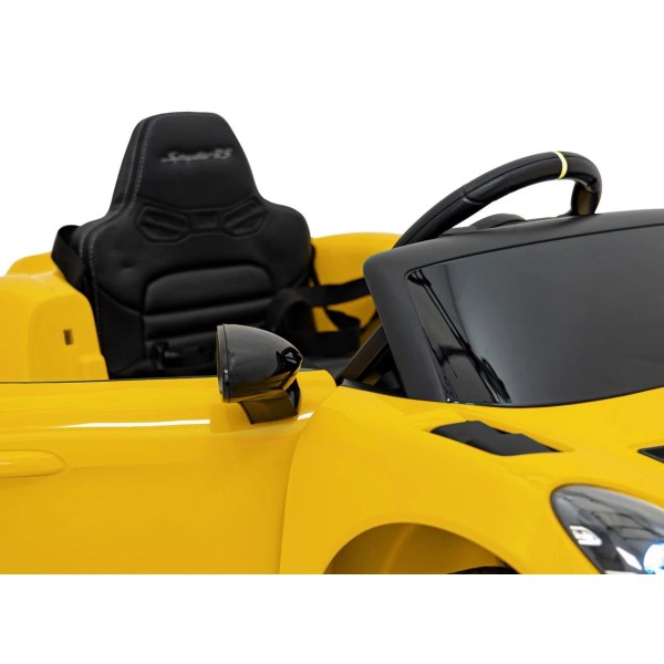 Автомобіль на акумуляторі Ramiz Porsche Spyder RS 718 жовтий