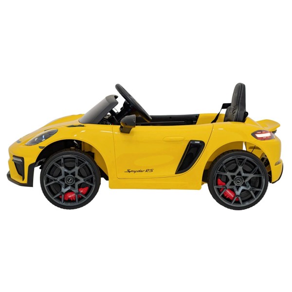 Автомобіль на акумуляторі Ramiz Porsche Spyder RS 718 жовтий