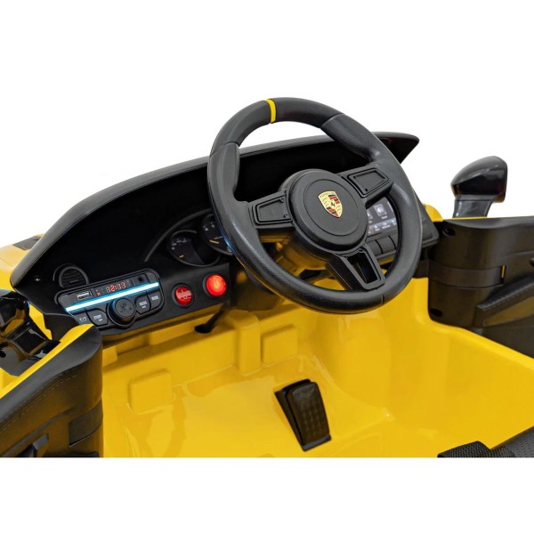 Автомобіль на акумуляторі Ramiz Porsche Spyder RS 718 жовтий