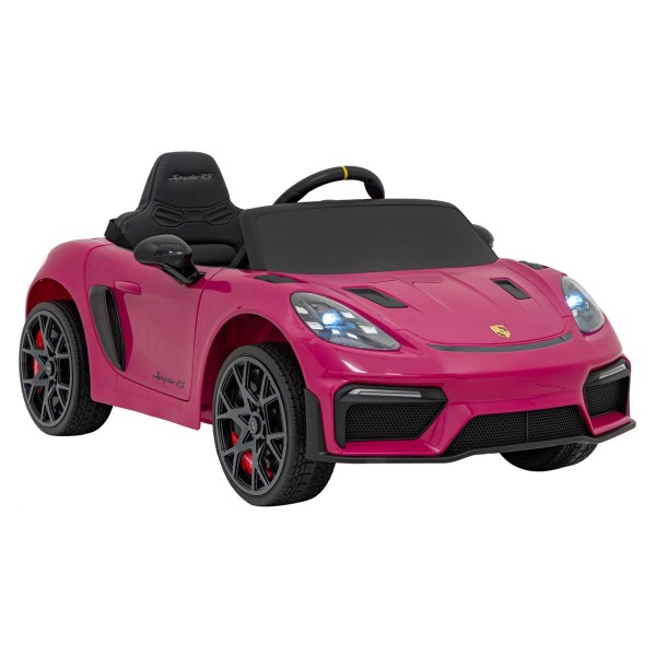 Автомобіль на акумуляторі лакований Ramiz Porsche Spyder RS 718 рожевий