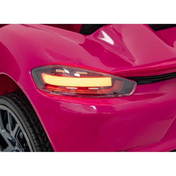 Автомобіль на акумуляторі лакований Ramiz Porsche Spyder RS 718 рожевий