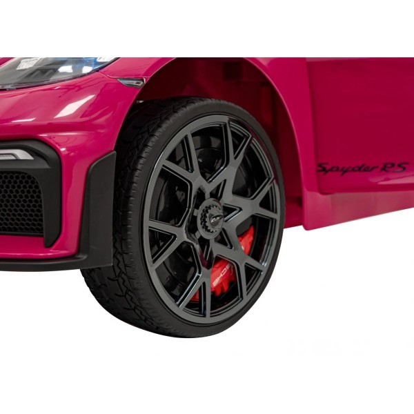 Автомобіль на акумуляторі лакований Ramiz Porsche Spyder RS 718 рожевий