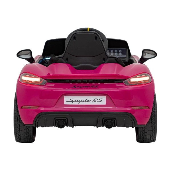 Автомобіль на акумуляторі лакований Ramiz Porsche Spyder RS 718 рожевий