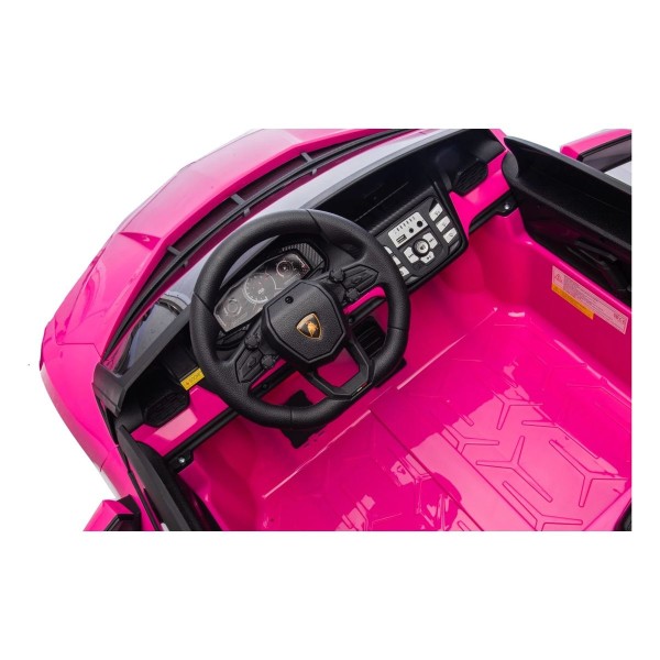 Автомобіль акумуляторний Ramiz Lamborghini Revuelto XL STRONG рожевий