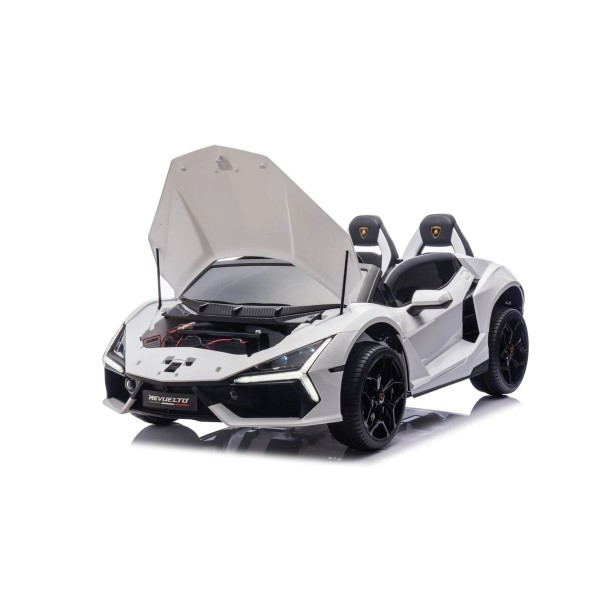 Автомобіль акумуляторний Ramiz Lamborghini Revuelto XL STRONG білий