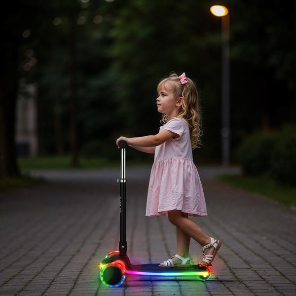 Самокат дитячий Nils HLB1306 Led чорний